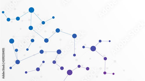 Abstract geometric Circuit connect lines and dots.Simple technology graphic background.Illustration Vector design Network technology and Connection concept.