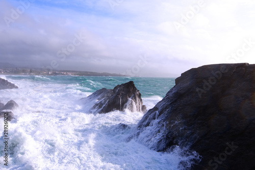 Rough sea and big waves in São Roque, Azores © Rui