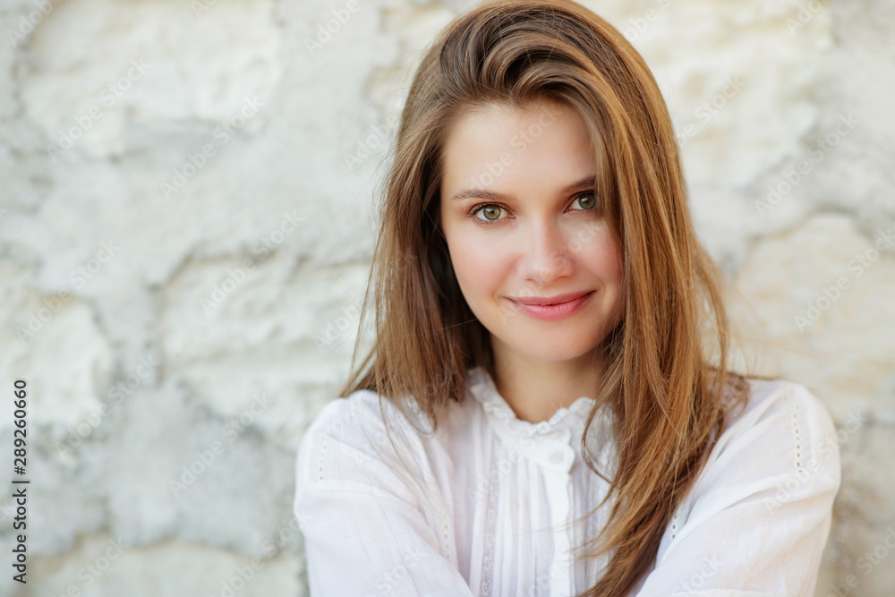 Beautiful woman. Portrait of a beautiful young woman. Beautiful woman. Portrait of a beautiful young woman.