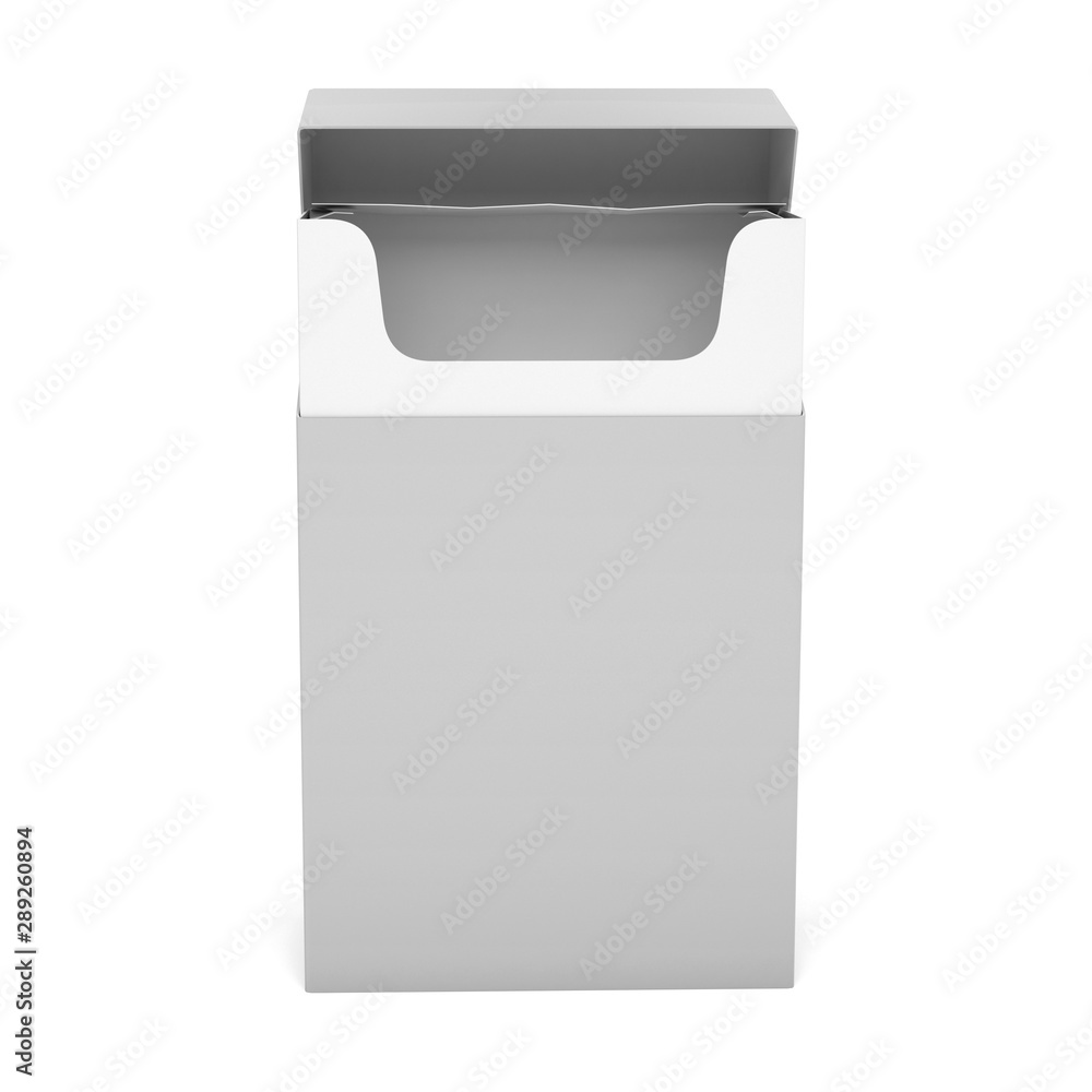 White empty pack of cigarettes White empty pack of cigarettes