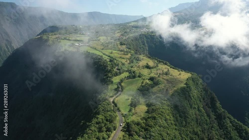 Aerial  View of Grand Coude in Reunion island photo