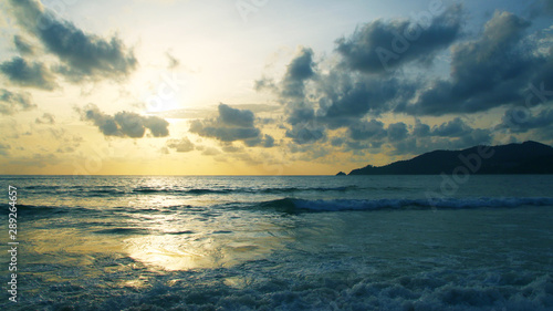 Sunset on the beach, Patong, Phuket, Thailand