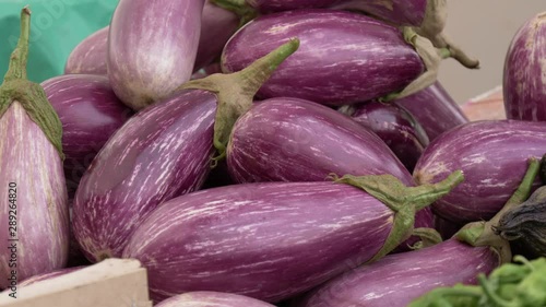 Wallpaper Mural Sale of organic eggplants and other vegetables in a street market Torontodigital.ca
