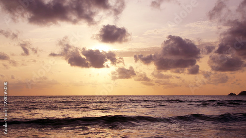 Sunset on the beach, Patong, Phuket, Thailand