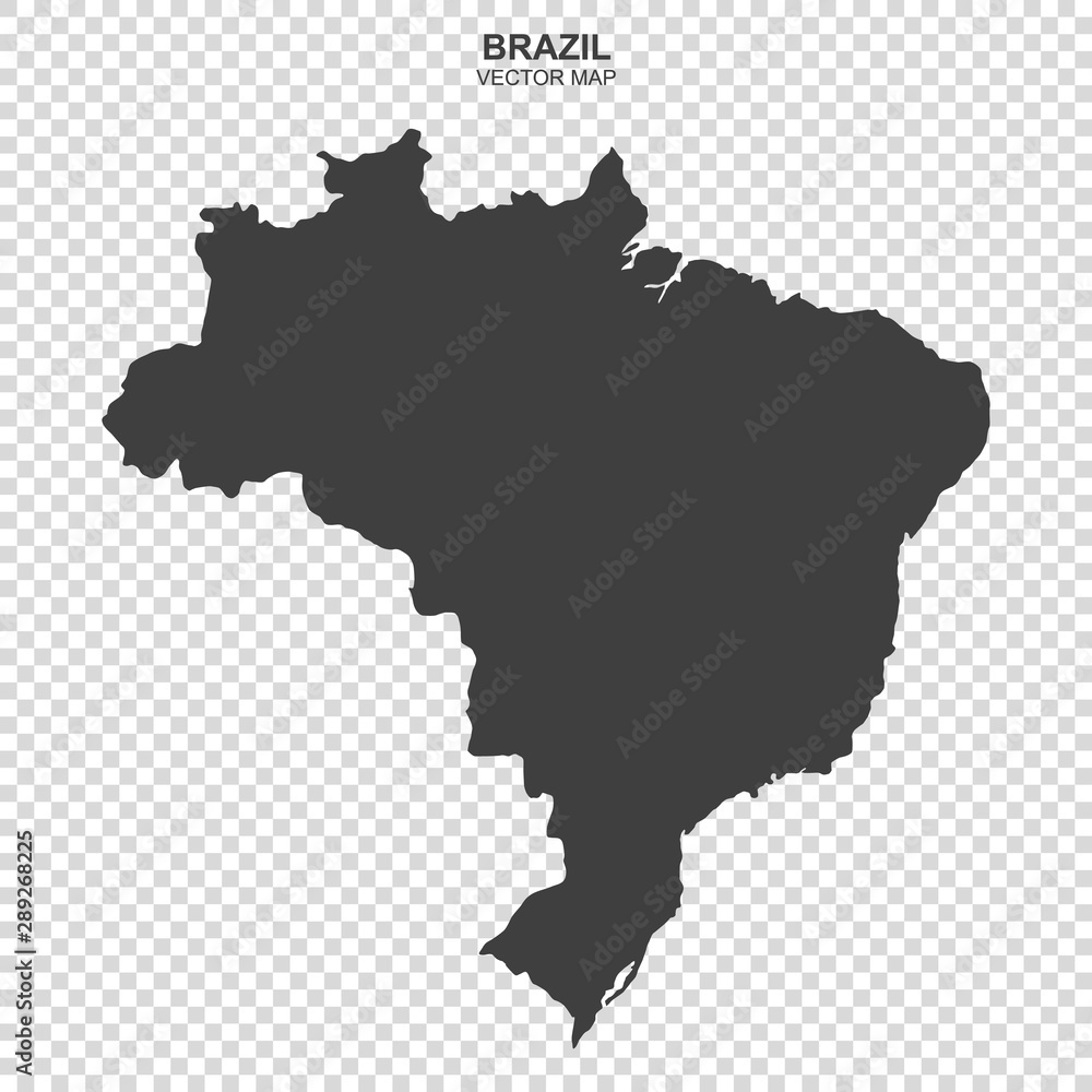 map of Brazil isolated on transparent background