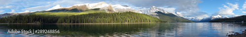 Maligne lake, Jasper national park, Canada, panoramic view