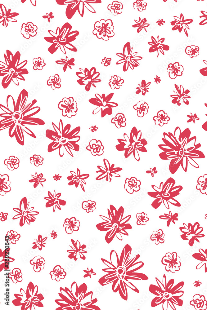 Floral seamless background.
