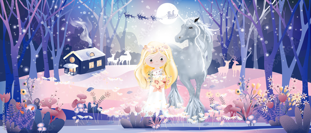 unicorn with princess_1
