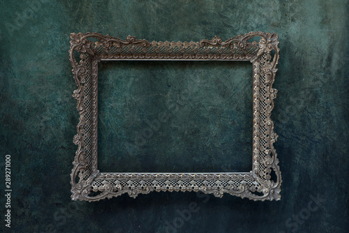 Metal frame on a wall
