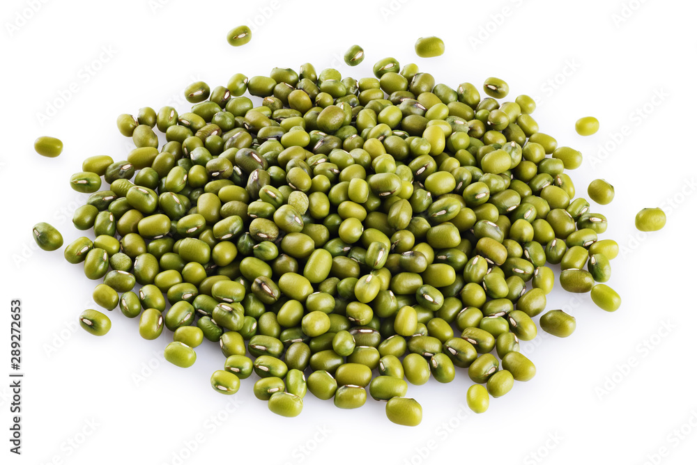 Mung beans isolated on white background. Mung beans isolated on white background.