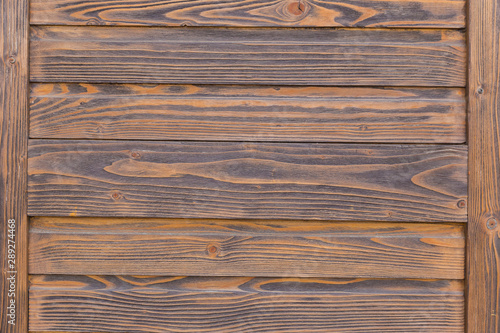 The texture of the wooden boards of the store