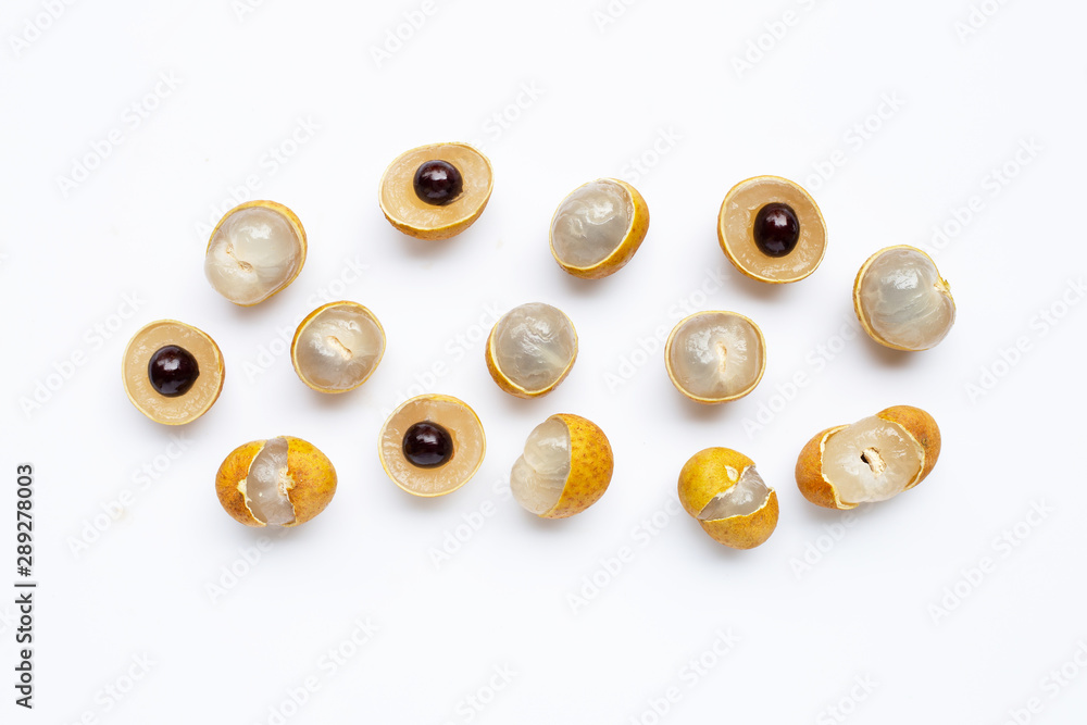 Longan isolated on white background. Longan isolated on white background.