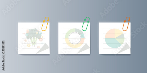 Set of brochures for marketing the promotion goods and services on market