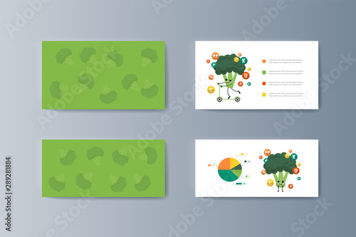 Set of brochures for marketing the promotion goods and services on market