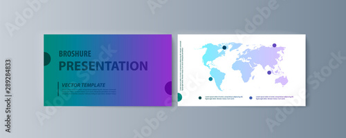 Set of brochures infographics for marketing the promotion goods and services on market