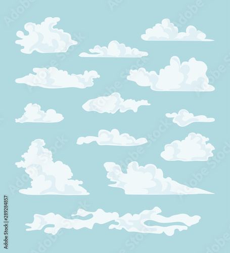 Clouds vector set