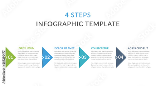 Infographic Template with 4 Steps