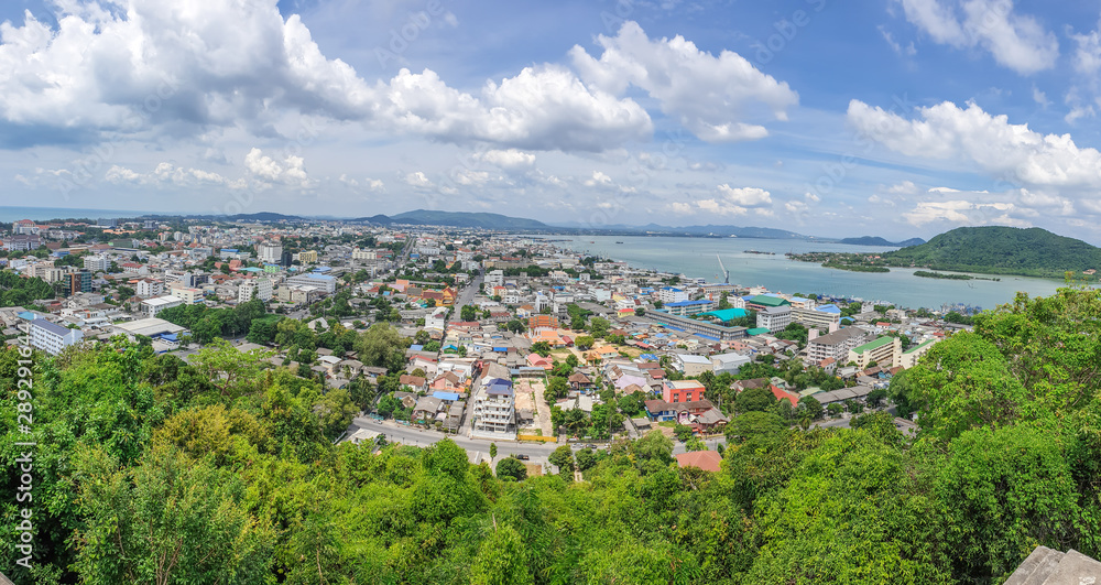 panorama view in hatyai city thailand
