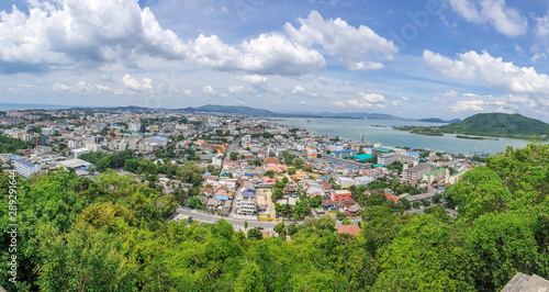 Fototapeta Naklejka Na Ścianę i Meble -  panorama view in hatyai city thailand