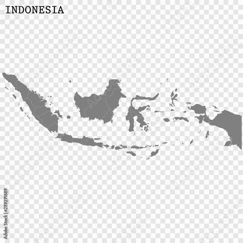 High quality map with borders