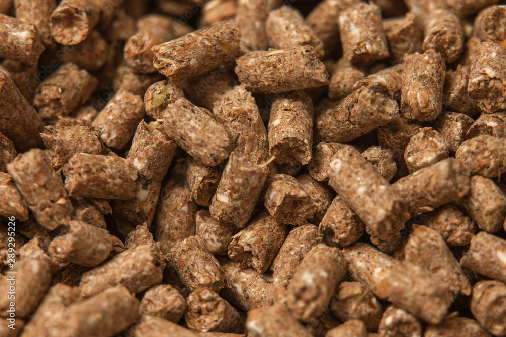 feed granular close-up top view feed granular close-up top view