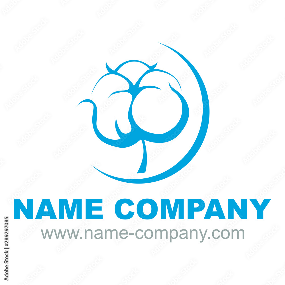 logo vectoriel fleur de coton bio logo vectoriel fleur de coton bio