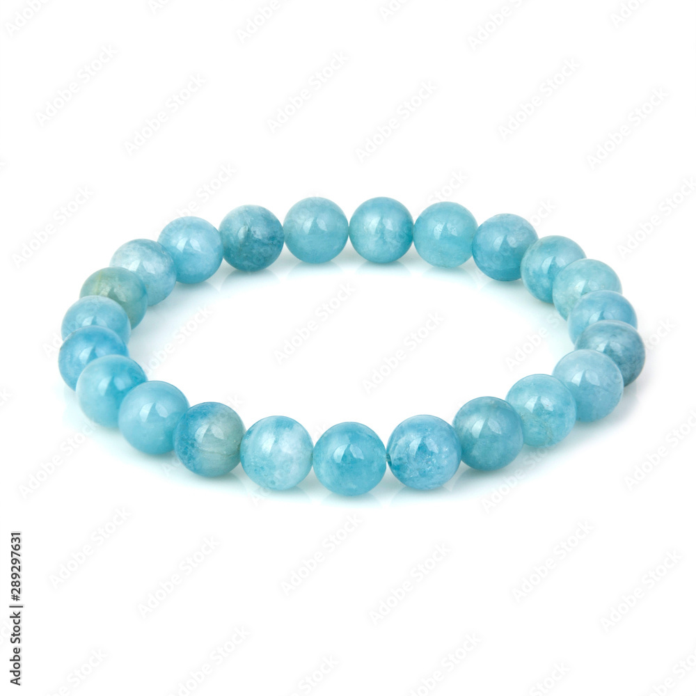 Obraz premium Stone bracelet isolated on white