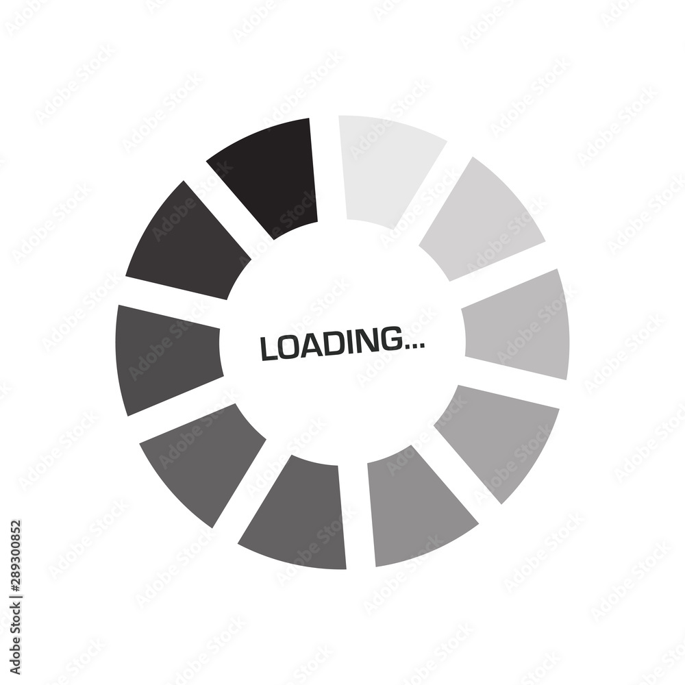 loading, progress icon vector design illustration loading, progress icon vector design illustration