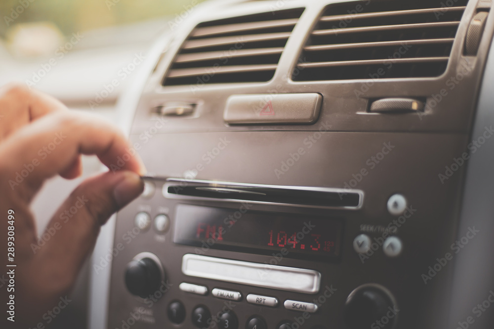 Fototapeta premium car audio system