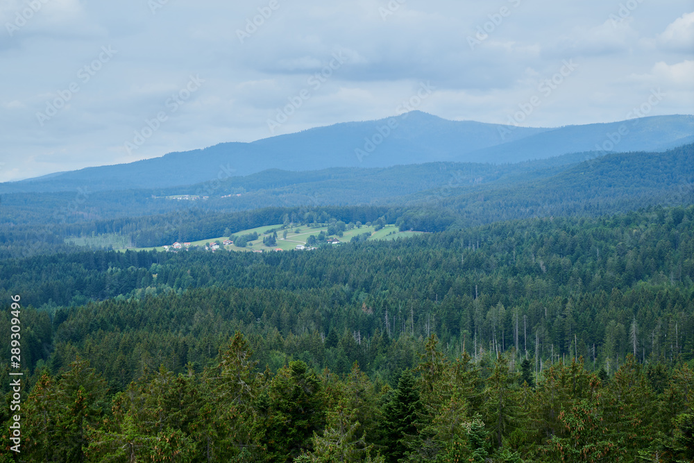 Obraz premium Nationalpark Bayrische Wald von Waldhäuser bis Neuschönau und rund um den Berg Lusen 1373m