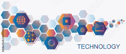 Fond sur le thème de la technologie