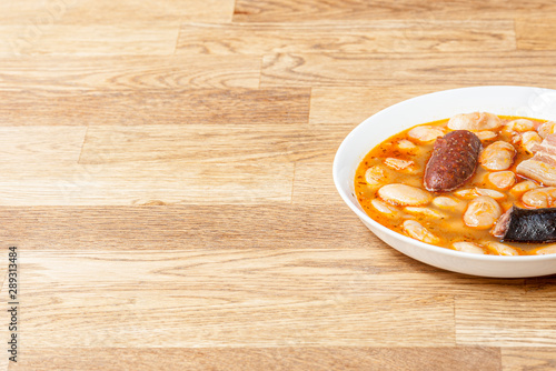 Plato de comida Fabada  