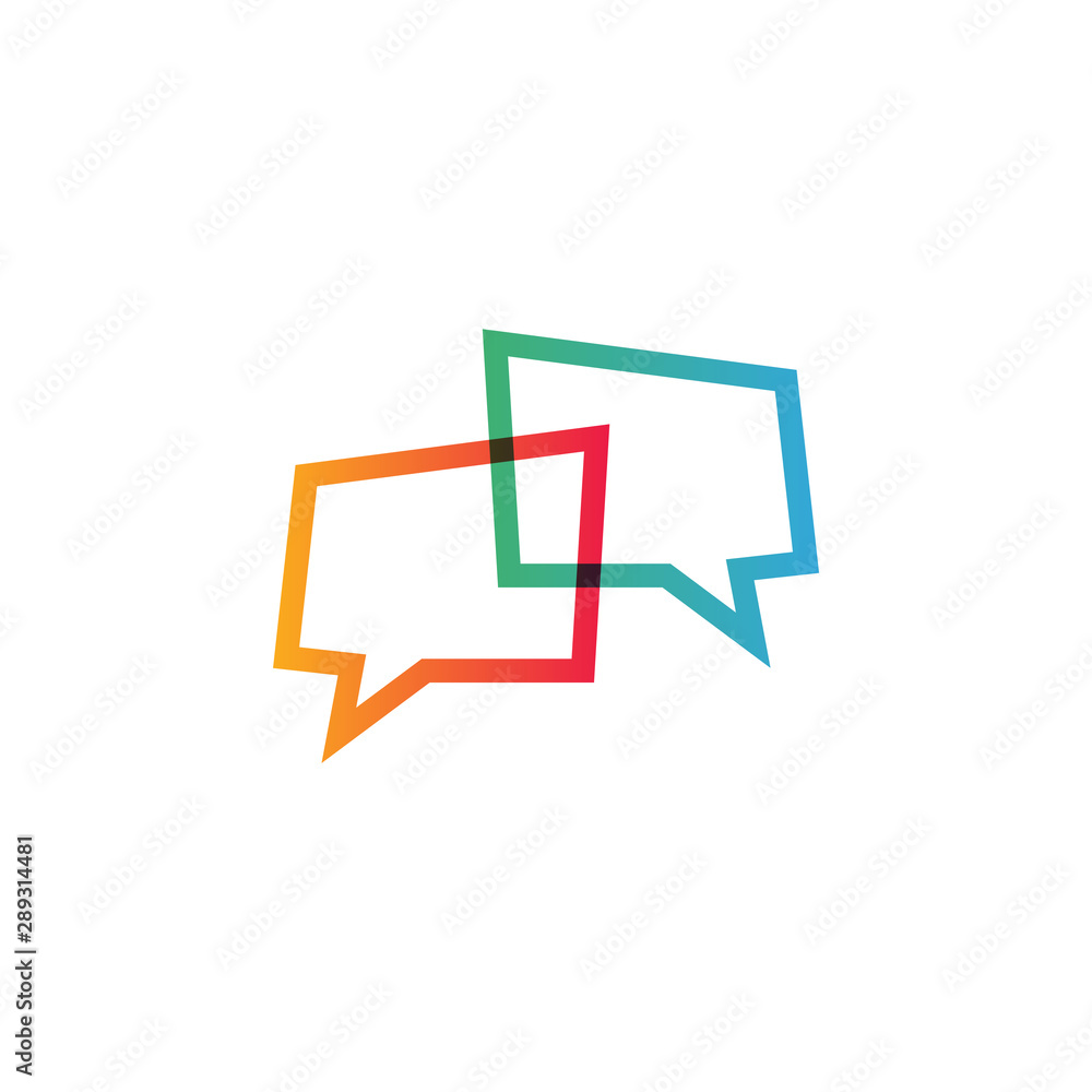 Chat graphic design template vector isolated illustration Chat graphic design template vector isolated illustration