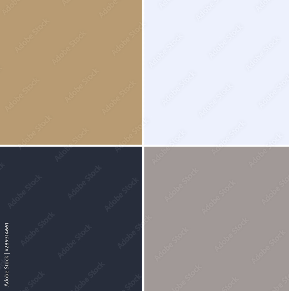 4 classic swatches from Color Trend Report for Spring - Summer 2020 in square format
