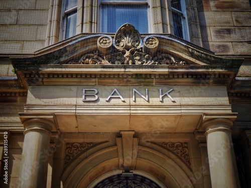 Bank Sign and Facade
