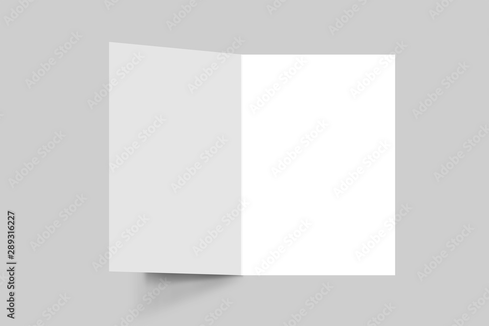 HALF FOLD BROCHURE 3D MOCKUP, 3D Brochure blank white template for mock Up and presentation design HALF FOLD BROCHURE 3D MOCKUP, 3D Brochure blank white template for mock Up and presentation design