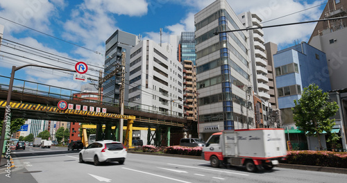 Photography Akihabara district in the city