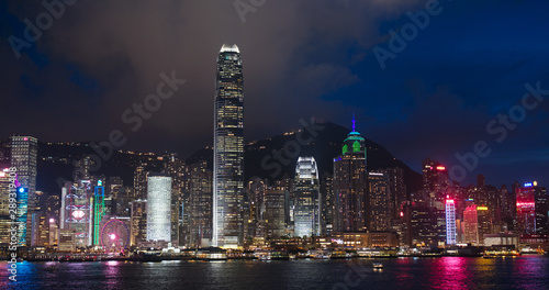 Wallpaper Mural Hong Kong skyline at night Torontodigital.ca