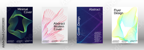Cover design template set 