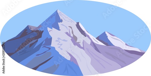 abstract background with mountains