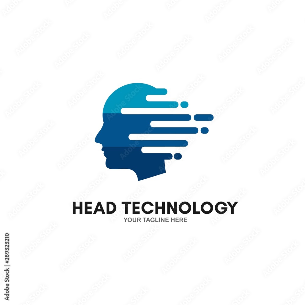 Head Technology Logo Vector Head Technology Logo Vector