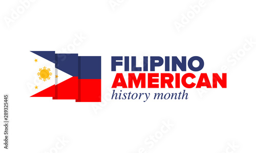 Filipino American History Month. Happy holiday celebrate annual in October. Filipinos and United States flag. Culture month. Patriotic design. Poster, card, banner, template. Vector illustration Free Download Filipino American History Month. Happy holiday celebrate annual in October. Filipinos and United States flag. Culture month. Patriotic design. Poster, card, banner, template. Vector illustration - GFXLoad