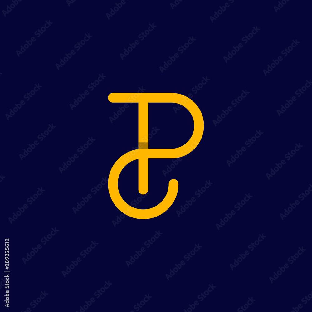 Letter P Line Monogram Media icon Logo Design Template Element Vector Illustration Letter P Line Monogram Media icon Logo Design Template Element Vector Illustration