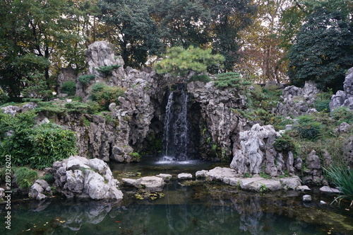 waterfall in Zhan Garden