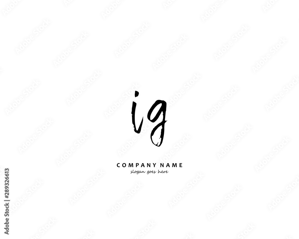 IG Initial letter logo template vector IG Initial letter logo template vector