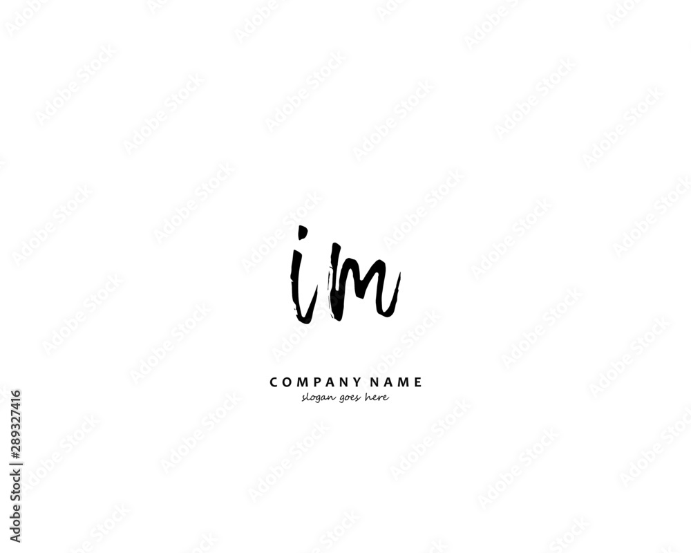 IM Initial letter logo template vector IM Initial letter logo template vector