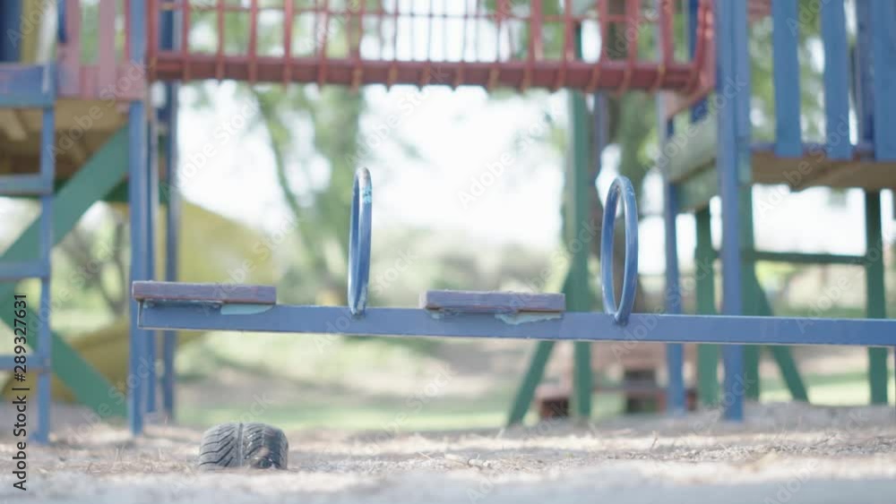 Illustration of a sad empty playground Illustration of a sad empty playground