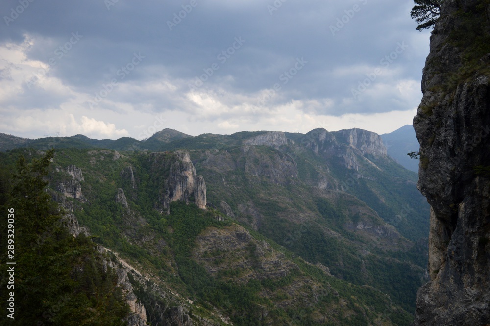 landscape of high mountains in the morning landscape of high mountains in the morning