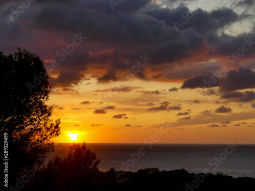 Fotografi soleil couchant de Corse