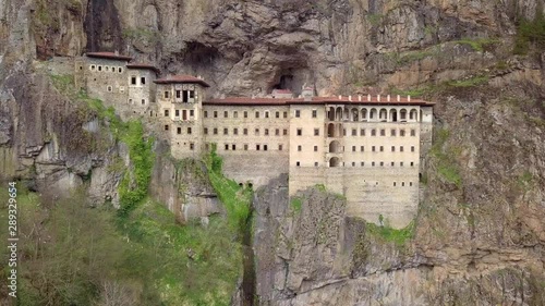 Aerial view of Sumela Monastery in Turkey - Blacksea 
